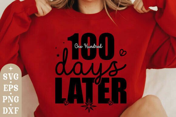 100 Days Later T-Shirt Design for Crafters and Small Businesses