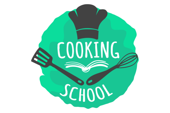 Cooking School Color Logo: Graphics & Illustrations