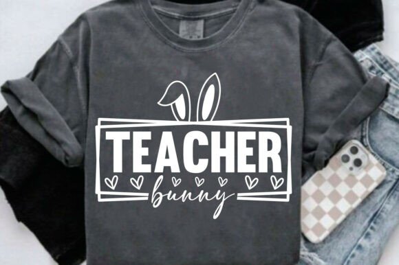 Easter Teacher Bunny Chick Sublimation Graphics