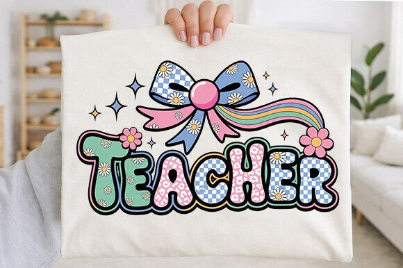 Floral Teacher Png: Graphics for Handmade Creations