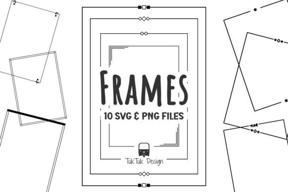 Frame Border Decorative Elements for Graphic Design Projects
