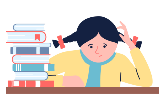 Kid Overload with Paper Study. School Bo Graphics