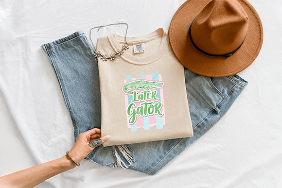Later Gator SVG PNG Cute Alligator Retro