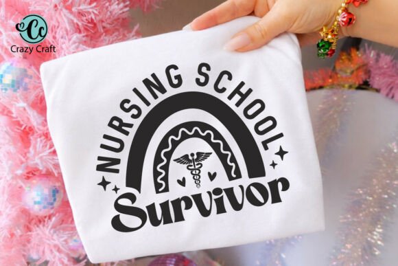 Nursing School Survivor, Nurse Design: A Versatile Graphic for Bloggers and Publishers