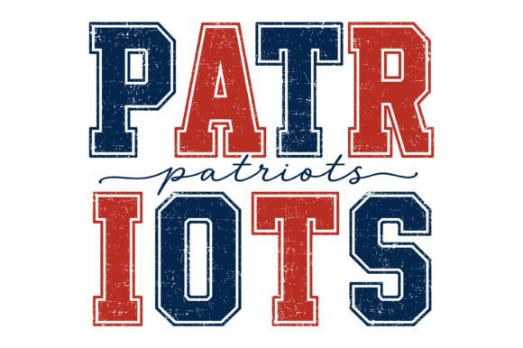 Patriots Varsity Typography SVG Graphics