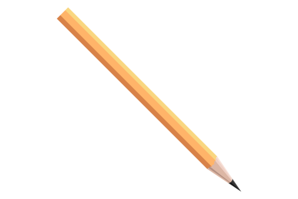 Pencil Color Icon. Drawing Tool. School Graphics