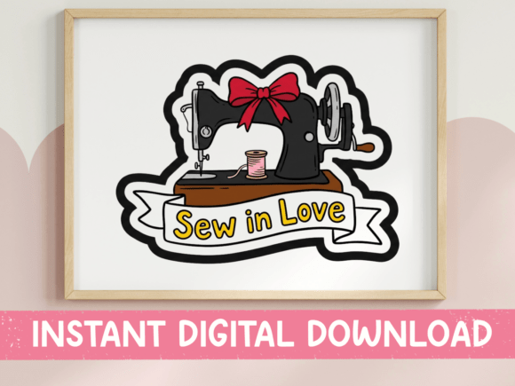 Sew in Love SVG: Vintage Graphics for T-Shirt Designs