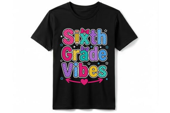 Sixth Grade Vibes T-Shirt Graphics