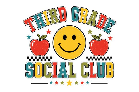 Third Grade Social Club SVG Graphics