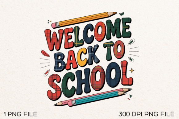 Welcome Back to School PNG Design